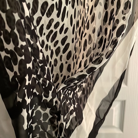 NWT Talbots Silk Animal Print L/XL Blouse - Picture 7 of 7